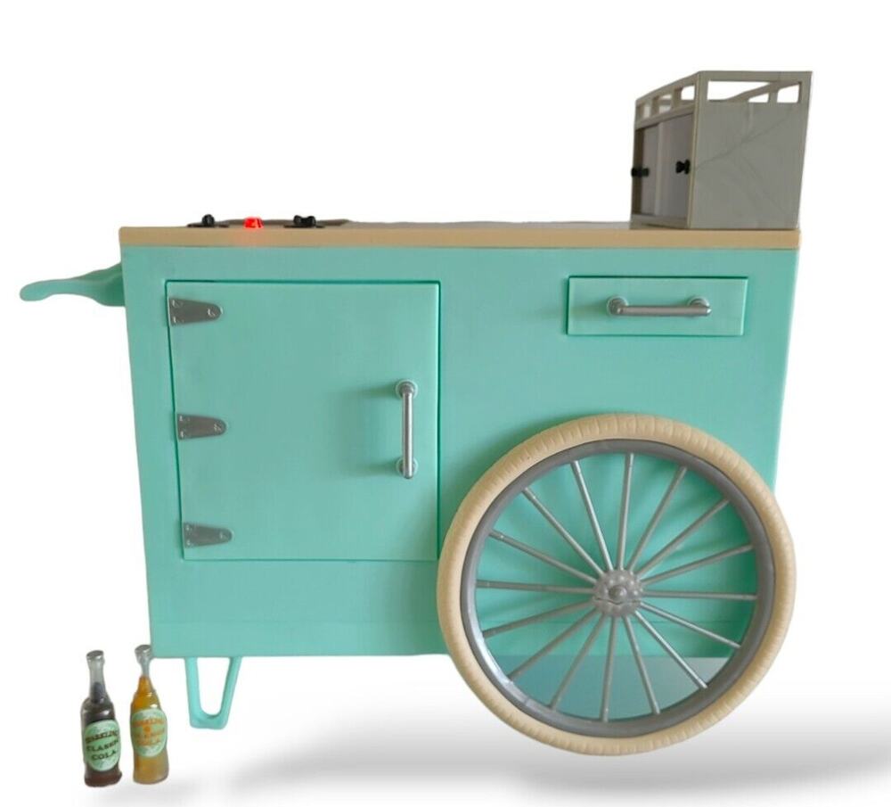 Our Generation Hot Dog Stand Food Cart *FLAWED* Incomplete Set